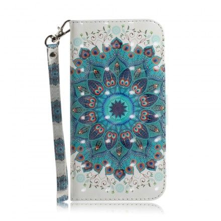 Folio Deksel Til Samsung Galaxy A20e Med Kjede Masterful Strappy Mandala