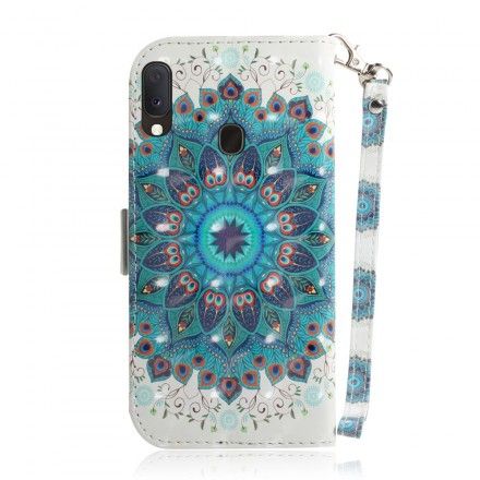 Folio Deksel Til Samsung Galaxy A20e Med Kjede Masterful Strappy Mandala