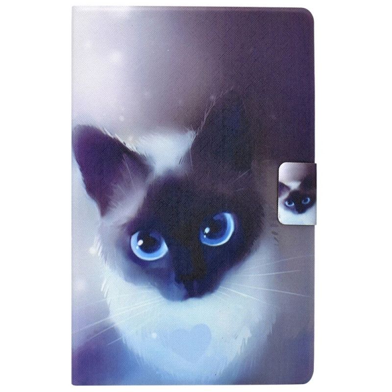 Folio Deksel Til Samsung Galaxy Tab A8 Blue Eyes Cat