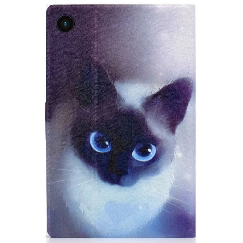 Folio Deksel Til Samsung Galaxy Tab A8 Blue Eyes Cat