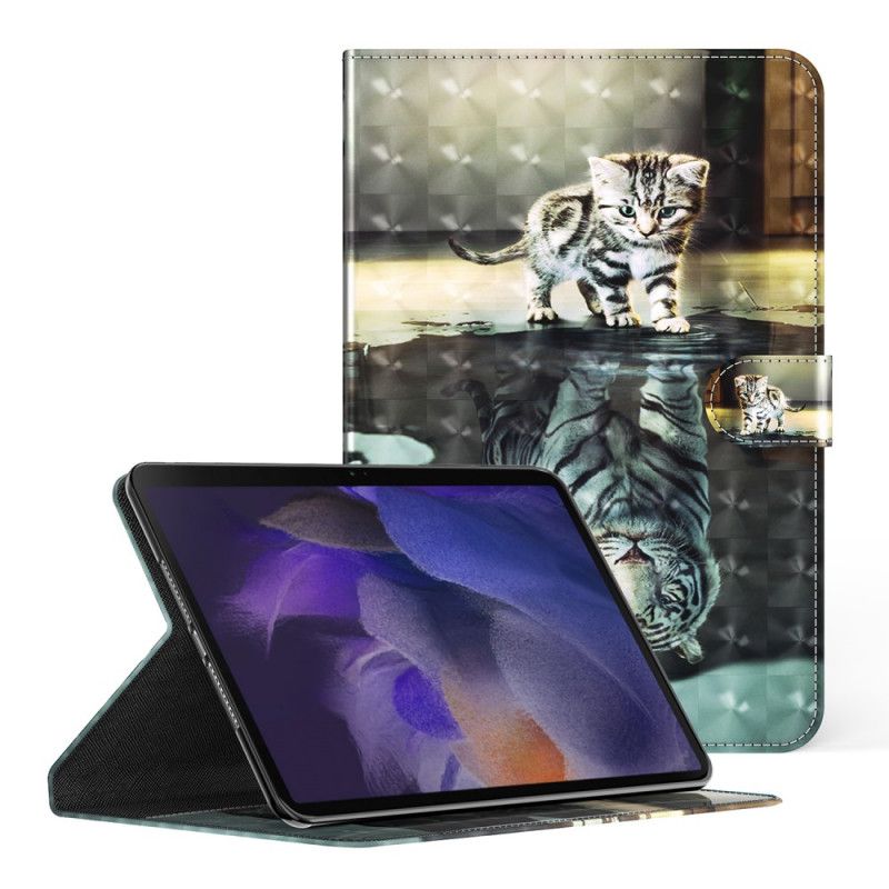 Folio Deksel Til Samsung Galaxy Tab A8 Light Spot Cat's Dream