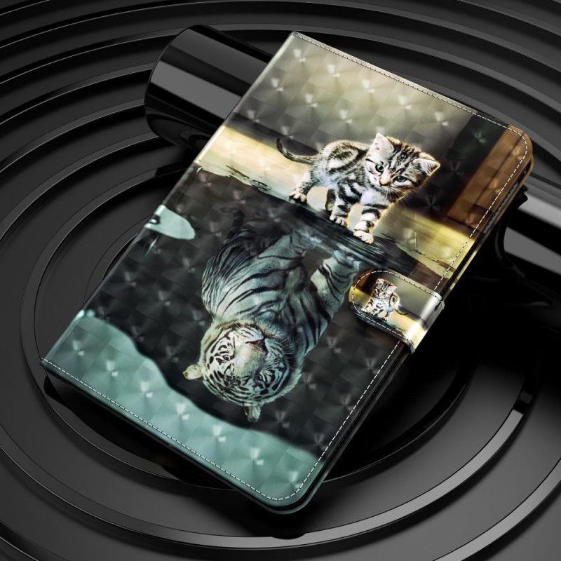Folio Deksel Til Samsung Galaxy Tab A8 Light Spot Cat's Dream