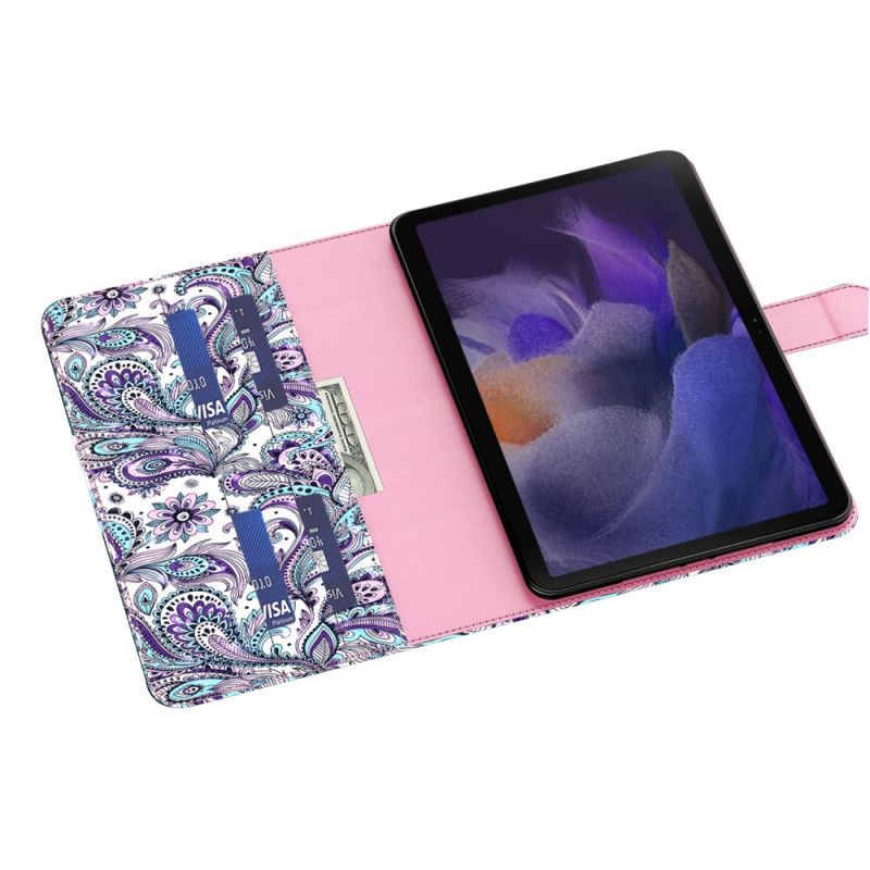 Folio Deksel Til Samsung Galaxy Tab A8 Paisley-mønster