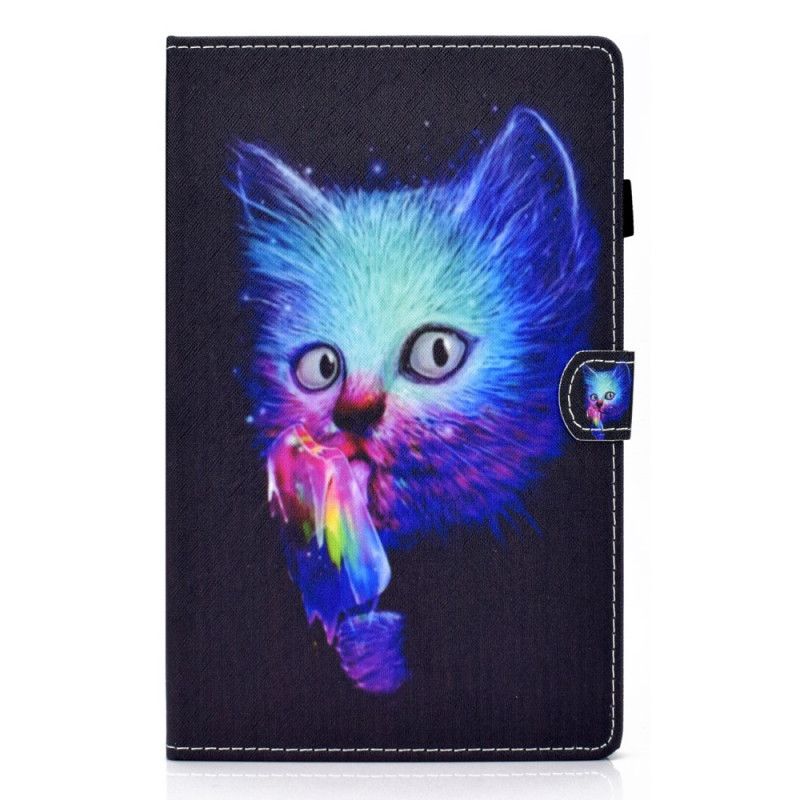 Folio Deksel Til Samsung Galaxy Tab A8 Psycho Cat