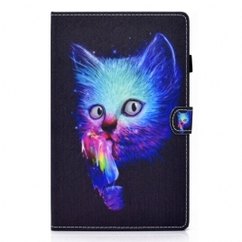 Folio Deksel Til Samsung Galaxy Tab A8 Psycho Cat