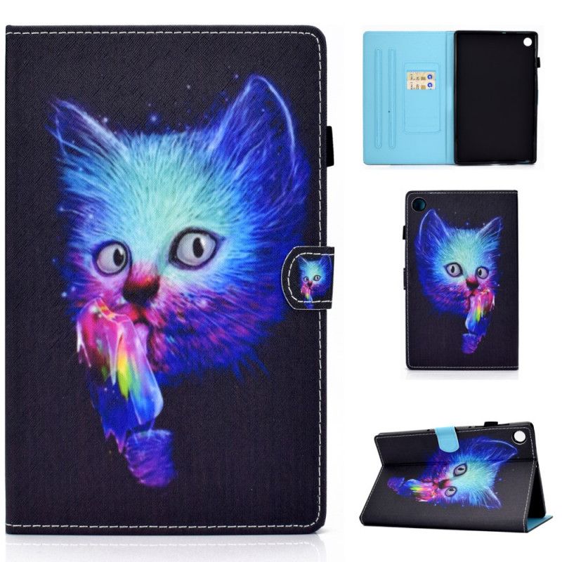 Folio Deksel Til Samsung Galaxy Tab A8 Psycho Cat