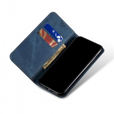 Beskyttelse Deksel Til Xiaomi Mi Note 10 Lite Folio Deksel Denimduk