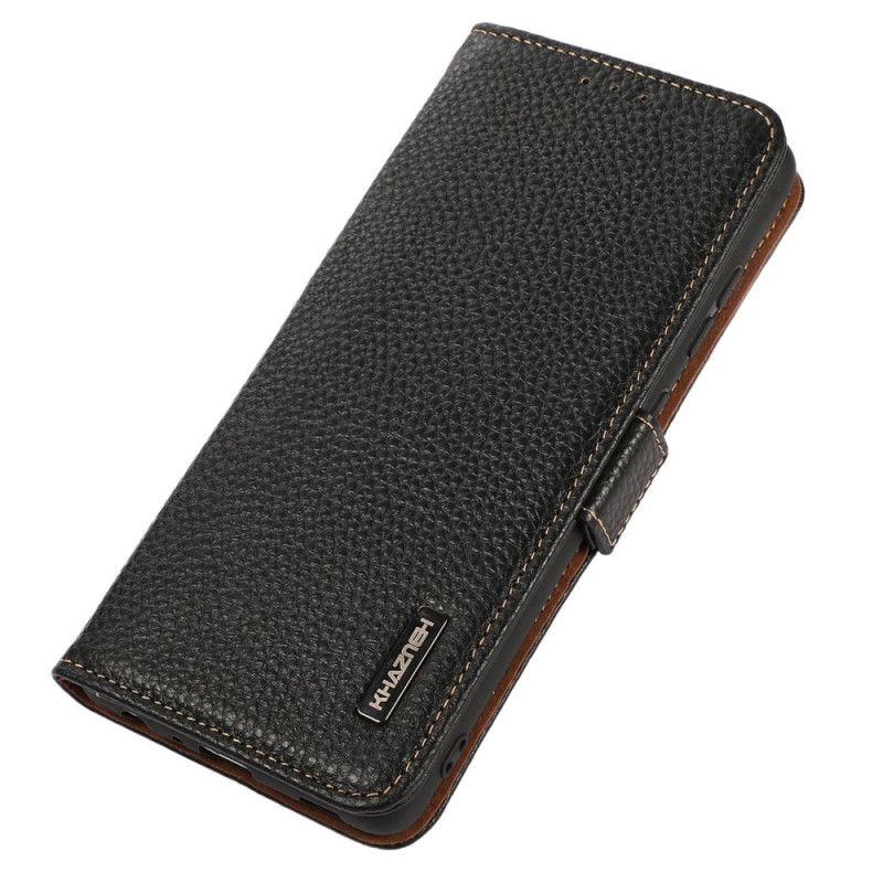 Folio Deksel Til OnePlus Nord 2T 5G Litchi Leather Khazneh Rfid