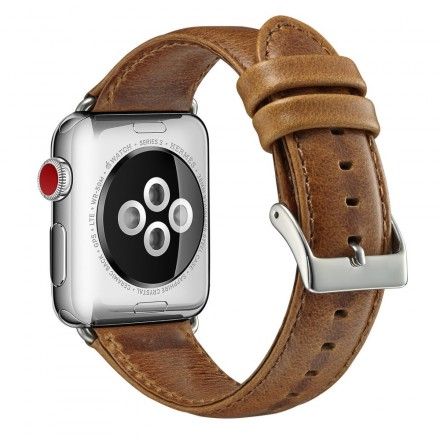 Apple Watch-Rem 40/38 Mm Ekte Skinn Vintage Stil