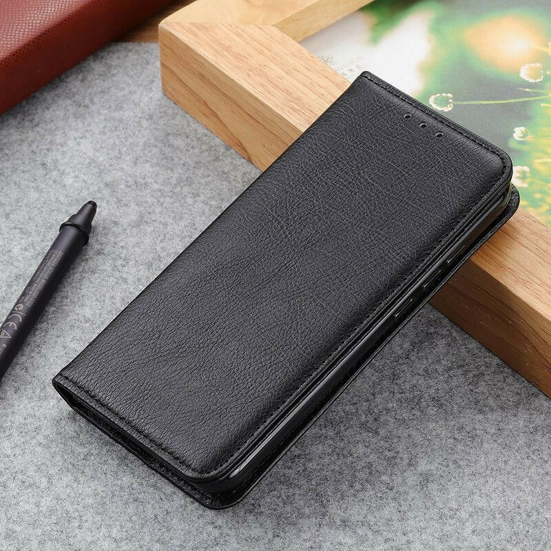 Beskyttelse Deksel Til Xiaomi Redmi Note 10 5G / Poco M3 Pro 5G Folio Deksel Teksturert Litchi Split Leather