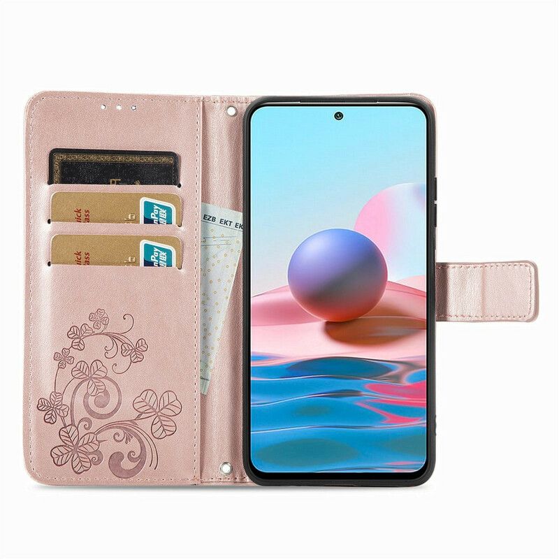 Folio Deksel Til Xiaomi Redmi Note 10 5G / Poco M3 Pro 5G Blomster I Vinden