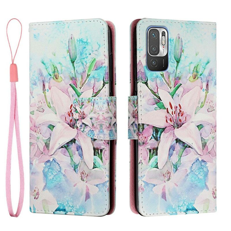 Folio Deksel Til Xiaomi Redmi Note 10 5G / Poco M3 Pro 5G Floral Series