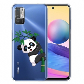 Mobildeksel Til Xiaomi Redmi Note 10 5G / Poco M3 Pro 5G Panda På Bambus