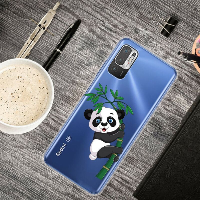 Mobildeksel Til Xiaomi Redmi Note 10 5G / Poco M3 Pro 5G Panda På Bambus