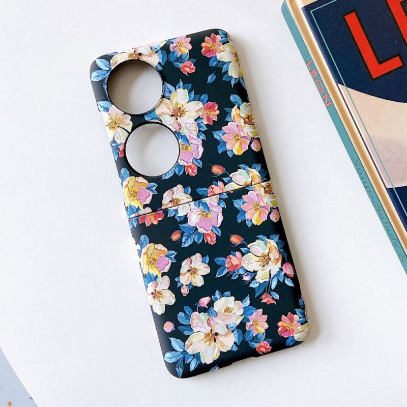 Deksel Til Huawei P50 Pocket Blomster