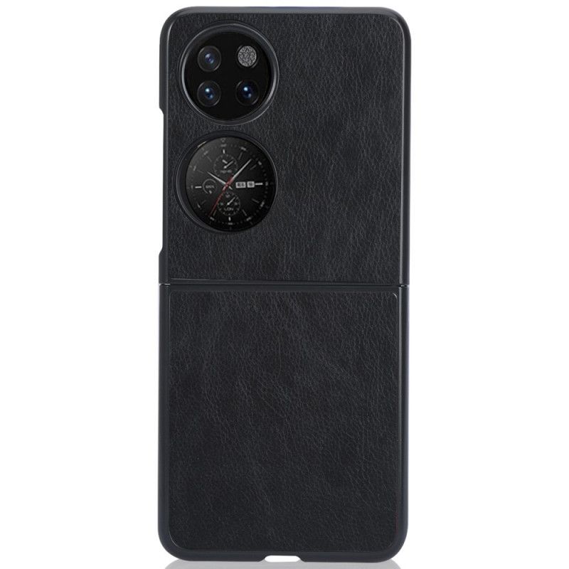 Deksel Til Huawei P50 Pocket Faux Leather Litchi