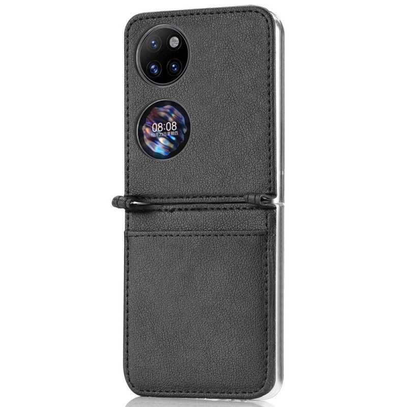 Deksel Til Huawei P50 Pocket Leather Texture Card Holder