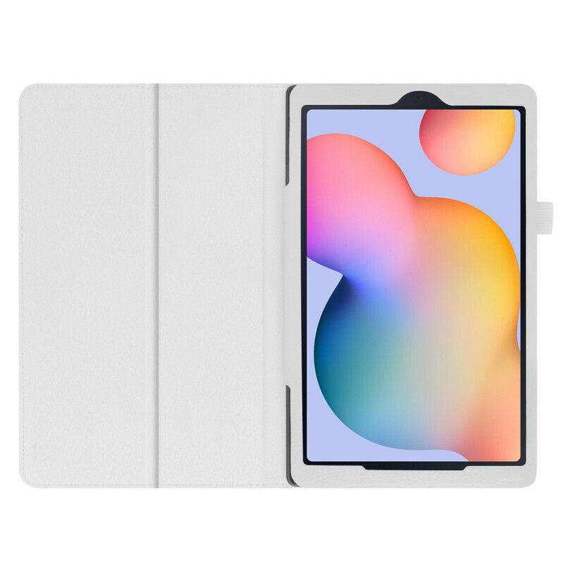 Folio Deksel Til Samsung Galaxy Tab S6 Lite 2 Litchi Persienner I Kunstskinn