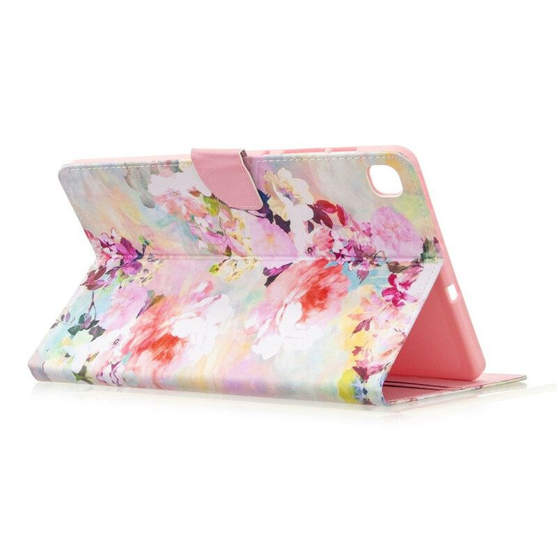 Folio Deksel Til Samsung Galaxy Tab S6 Lite Floral Series