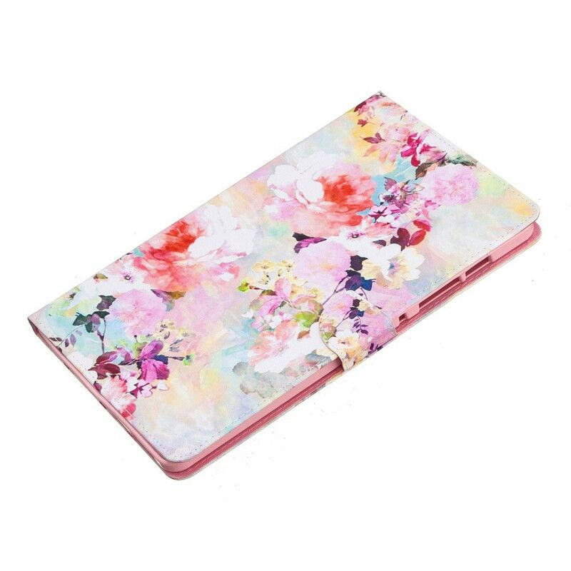 Folio Deksel Til Samsung Galaxy Tab S6 Lite Floral Series