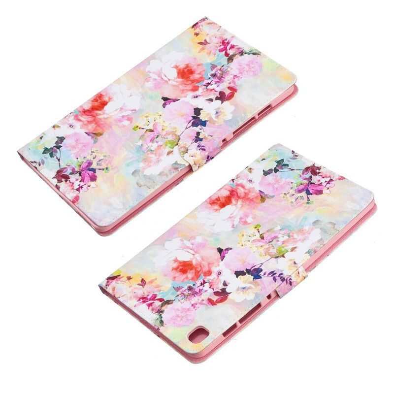 Folio Deksel Til Samsung Galaxy Tab S6 Lite Floral Series