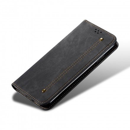 Beskyttelse Deksel Til Samsung Galaxy S21 Ultra 5G Folio Deksel Denimstoff