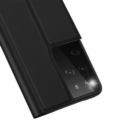 Beskyttelse Deksel Til Samsung Galaxy S21 Ultra 5G Folio Deksel Dux Ducis Pro Skin