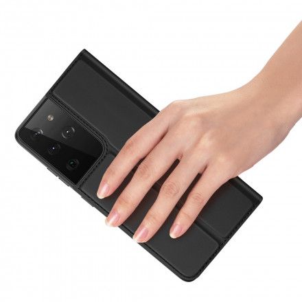 Beskyttelse Deksel Til Samsung Galaxy S21 Ultra 5G Folio Deksel Dux Ducis Pro Skin