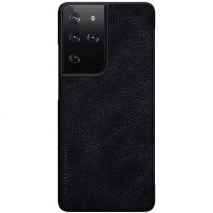 Beskyttelse Deksel Til Samsung Galaxy S21 Ultra 5G Folio Deksel Nillkin Qin-serien