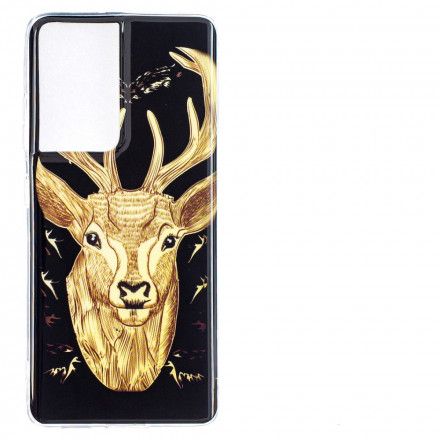 Deksel Til Samsung Galaxy S21 Ultra 5G Fluorescerende Majestic Stag