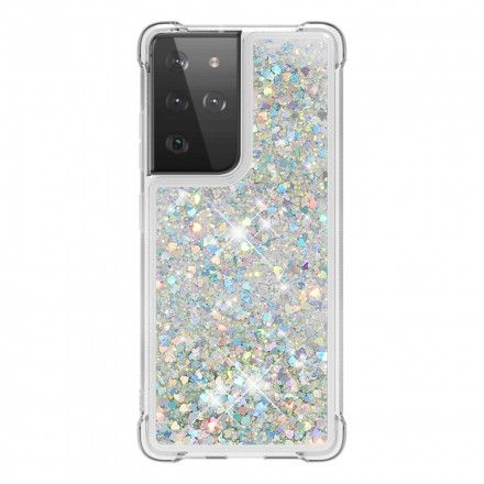 Deksel Til Samsung Galaxy S21 Ultra 5G Ønskeglitter