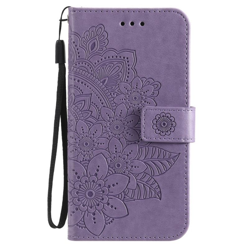 Folio Deksel Til Samsung Galaxy S21 Ultra 5G Blomstermandala