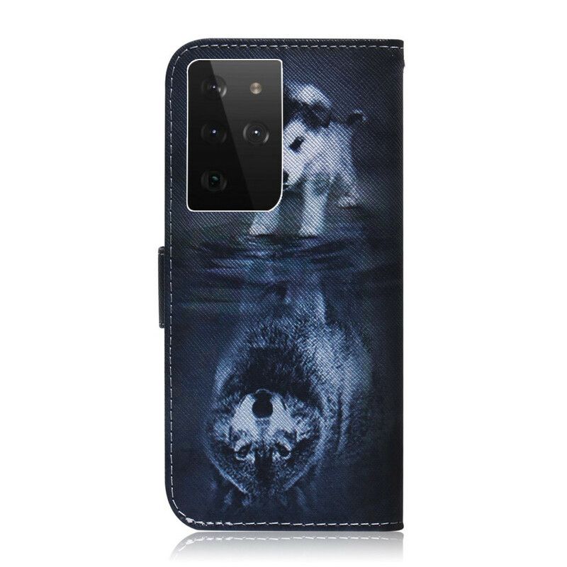 Folio Deksel Til Samsung Galaxy S21 Ultra 5G Ernesto The Wolf