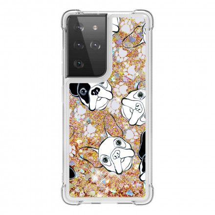 Mobildeksel Til Samsung Galaxy S21 Ultra 5G Mr Glitter Dog