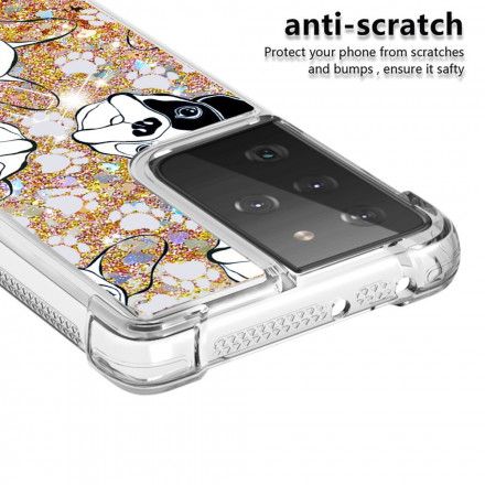 Mobildeksel Til Samsung Galaxy S21 Ultra 5G Mr Glitter Dog