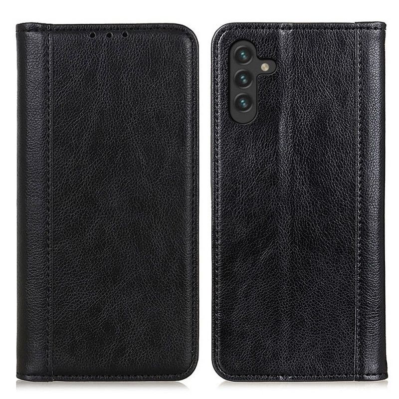 Beskyttelse Deksel Til Samsung Galaxy A13 5G Folio Deksel Elegance Split Litchi Leather