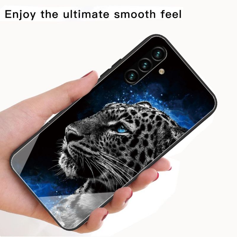 Deksel Til Samsung Galaxy A13 5G Feline Ansikt Herdet Glass