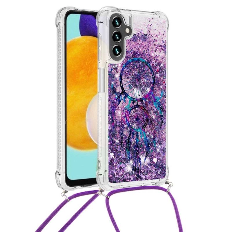 Deksel Til Samsung Galaxy A13 5G Med Snor Med Paljetter Drawstring Dreamcatcher