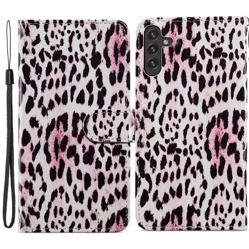 Folio Deksel Til Samsung Galaxy A13 5G Leopardprint