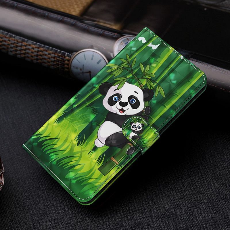 Folio Deksel Til Samsung Galaxy A13 5G Panda Og Bambus