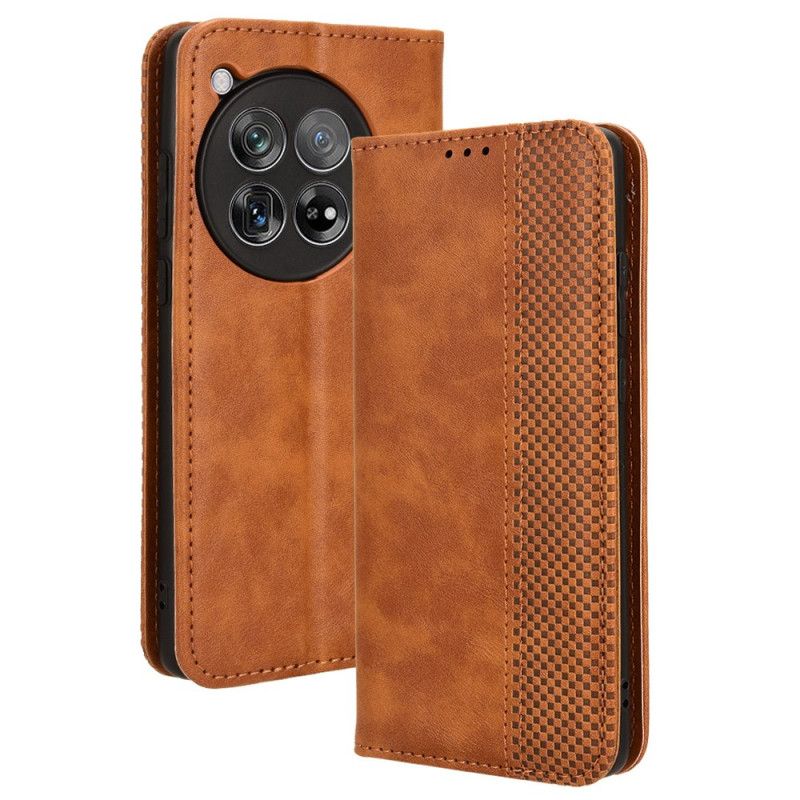 Folio Deksel Lær Oneplus 12r Retro