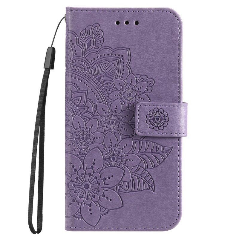 Folio Deksel Til Honor Magic 5 Lite Med Kjede Strappy Mandala