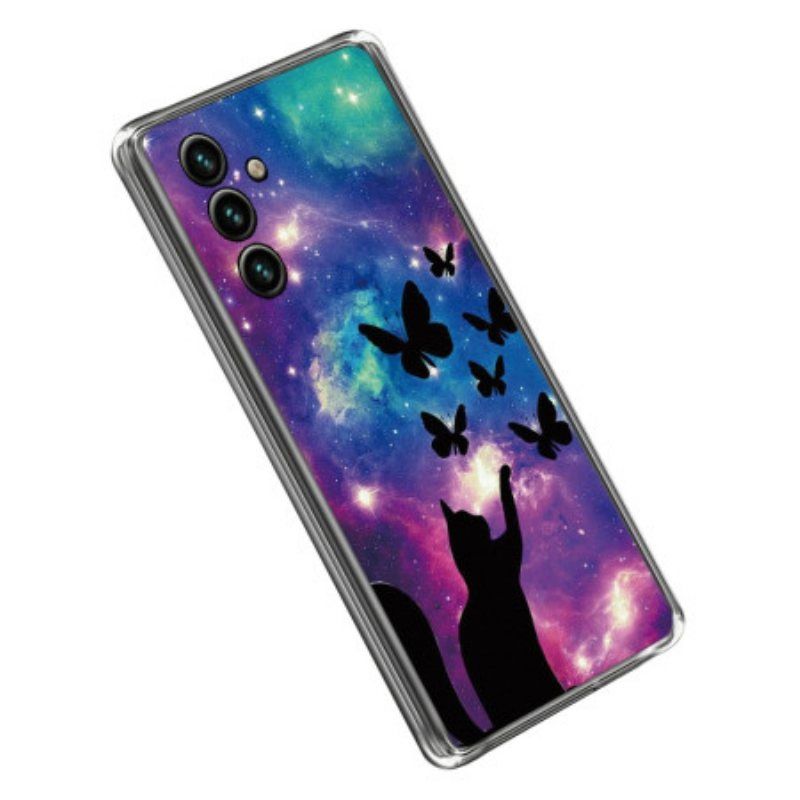 Deksel Til Samsung Galaxy A14 / A14 5G Space Cat Silikon