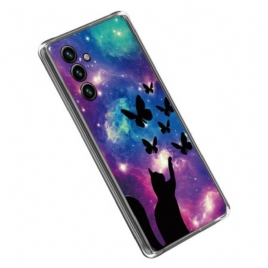 Deksel Til Samsung Galaxy A14 / A14 5G Space Cat Silikon