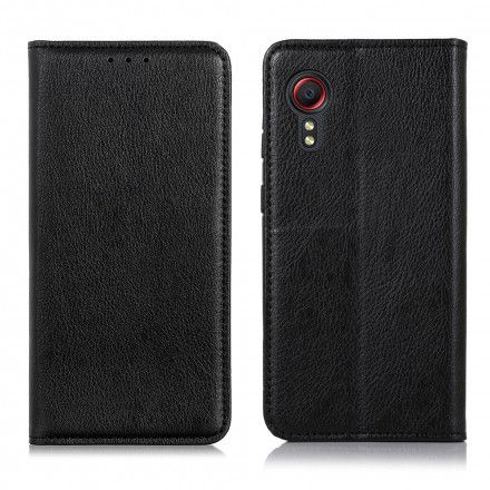 Beskyttelse Deksel Til Samsung Galaxy XCover 5 Folio Deksel Elegance Split Litchi Leather