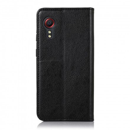 Beskyttelse Deksel Til Samsung Galaxy XCover 5 Folio Deksel Elegance Split Litchi Leather