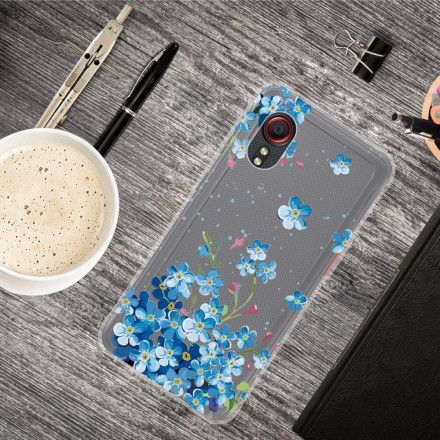 Deksel Til Samsung Galaxy XCover 5 Blå Blomster