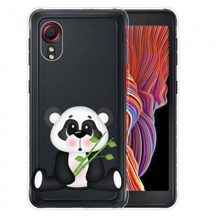 Deksel Til Samsung Galaxy XCover 5 Transparent Trist Panda