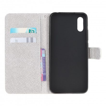 Folio Deksel Til Samsung Galaxy XCover 5 Med Kjede Lunar Strap Flowers