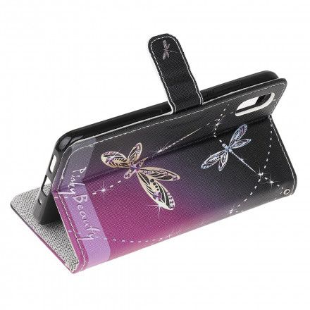 Folio Deksel Til Samsung Galaxy XCover 5 Med Kjede Thong Dragonflies